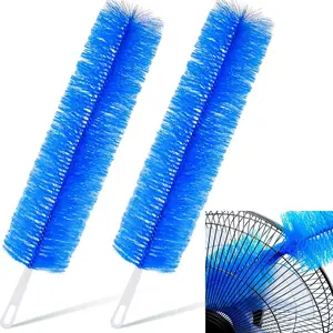 Cobweb Duster, Bendable Fan Duster, Plastic Fan Cleaning Brush, Microfiber Head Duster, Reusable Duster for Air Conditioner Blinds, Ceiling Fan Blades, Vents, Curtains, Car