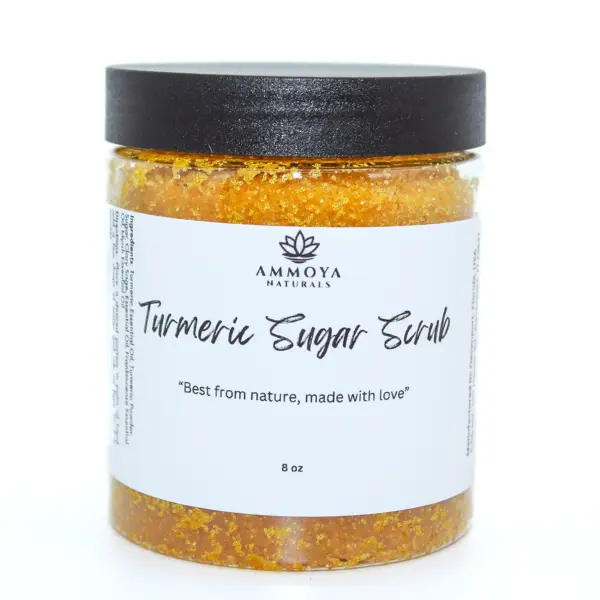 Turmeric Sugar Face Scrub Control Dry Skin Hydrating Comfort Skincare Smooth Gentle Honey Moisture Moisturizing facialscrub Brightening Organic Hydrate Moisturizer