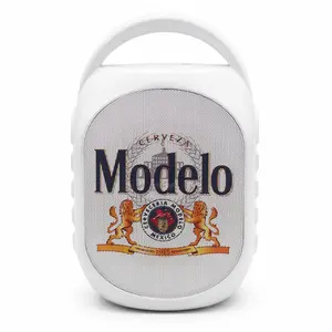 Modelo Mini Party Speaker with LED Lights, Built-In Handle, Function Buttons