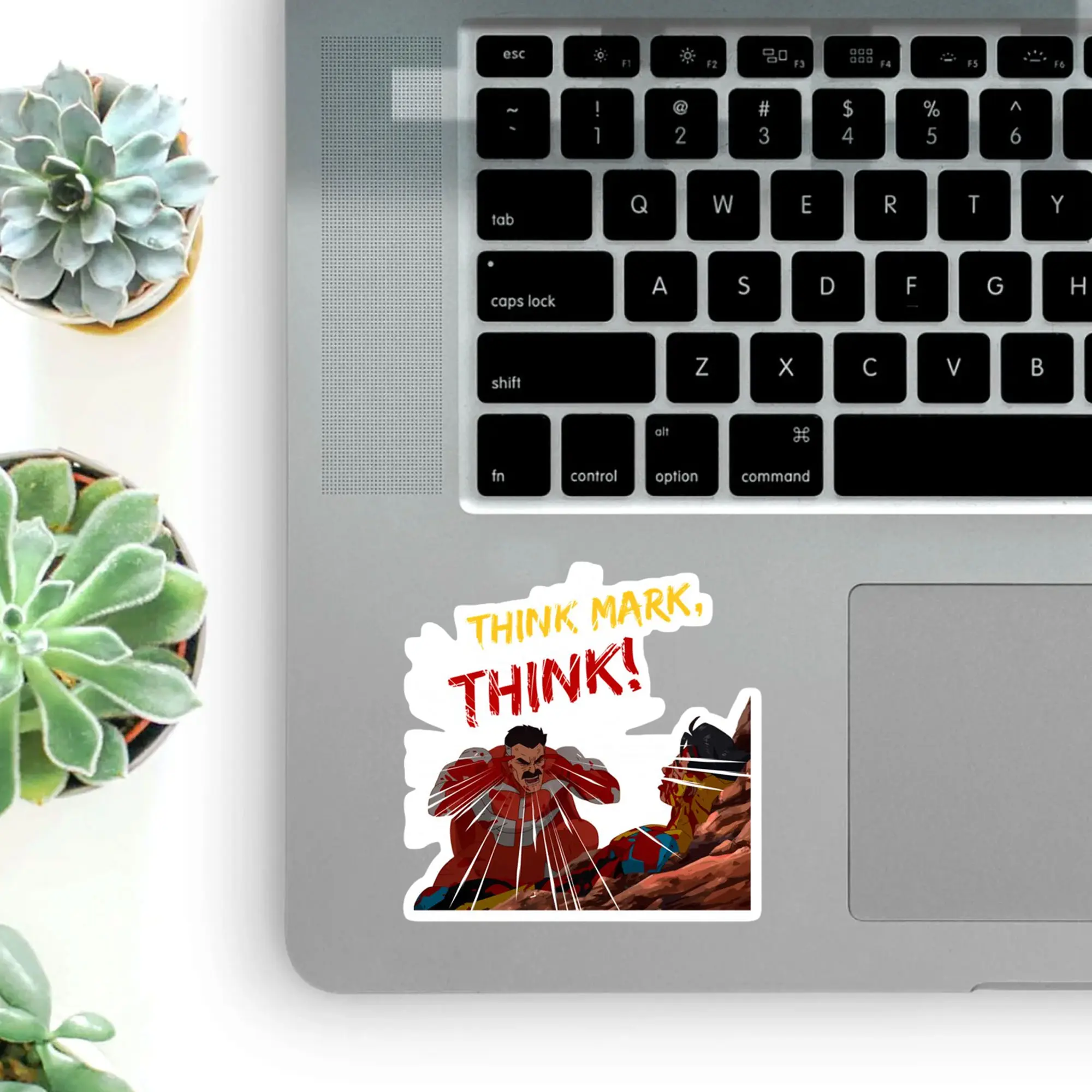 Dynamic Flying Invincible Vinyl Sticker, Omni-Man High Action Comic Sticker, Decal for Laptop Skateboard, Gamer Setup Fans Gift