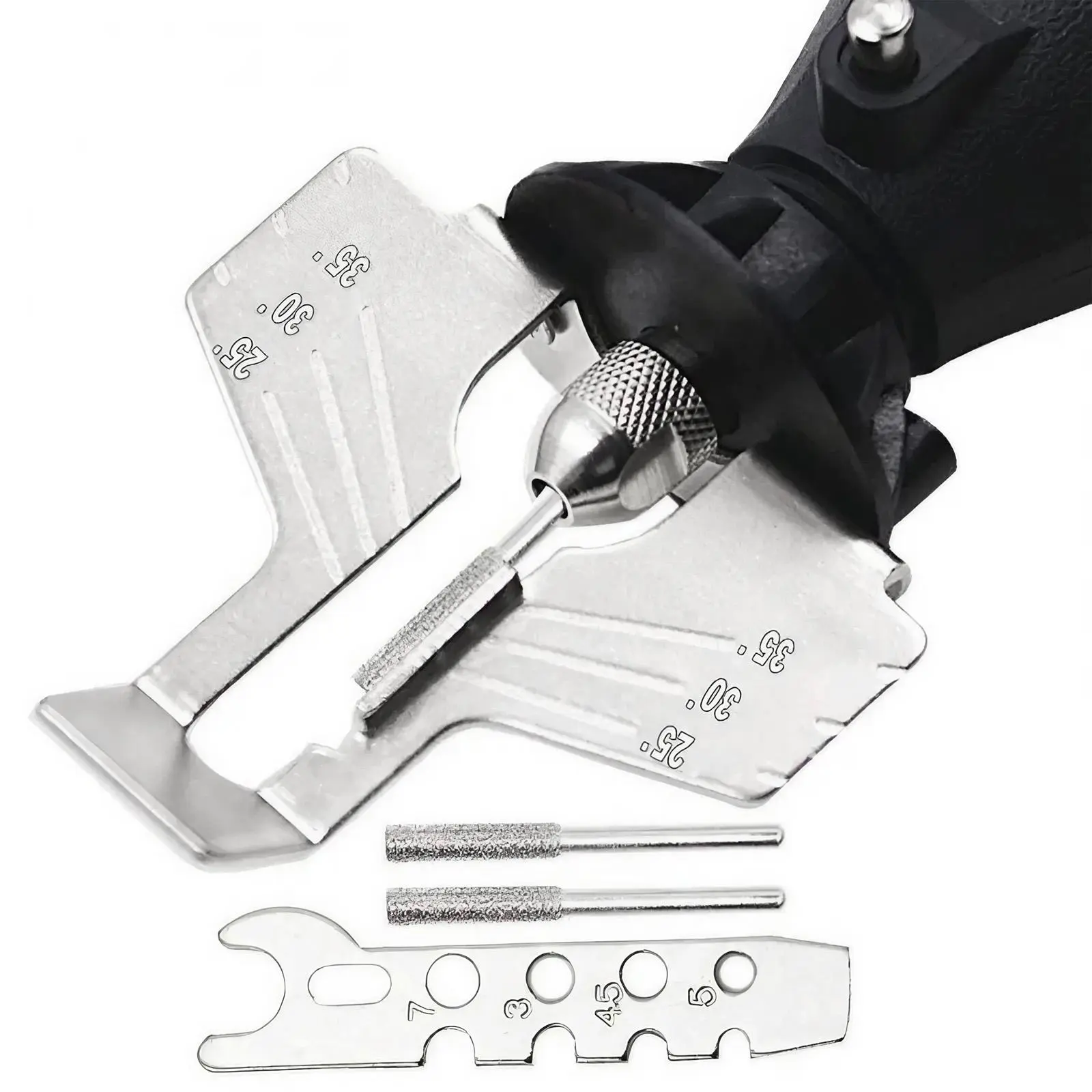 Chain Saw Sharpening Tool Kit, 5 Counts/set Chain Saw Sharpening Tool Set, Efficient Polishing Tool, Suitable for Woodworking, Gardening & Wood Cutting