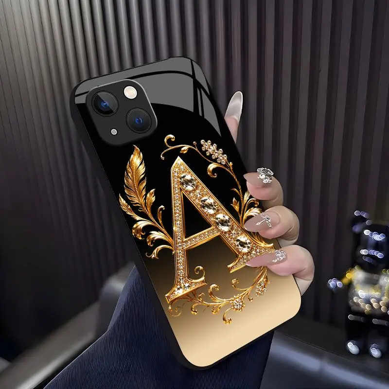 Suitable for [iPhone 13 Mini ] high-end  phone case,Made with the latest glass material, featuring a high-end printed design, not a real 3D diamond!YM99