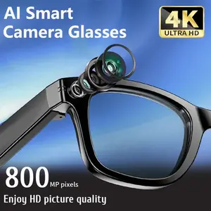 Smart Glasses Camera 4K AI Smart Photochromic Glasses, Multifunction Camera, Bluetooth Call, Voice Assistant, Music Player, Translation Glasses for Daily Use Multifunctional