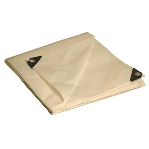 212 MAIN Extra Thick Polyethylene Dry Top Tarp - 10x20 ft White, Heavy-Duty, Waterproof, Weather-Resistant, UV Resistant Tarp with Reinforced Corners