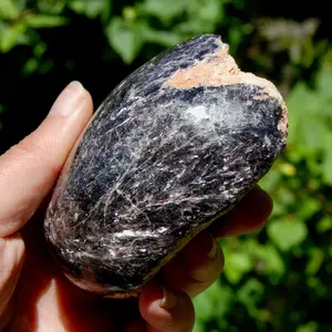 3.6in 345g Large Flashy Gem Lepidolite Crystal Semi Polished Freeform, Madagascar spl5