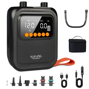 Portable Smart Electric SUP Paddle Board Pump 20PSI Intelligent Dual Stage Inflation Deflation, Auto-Off and Rechargeable for Stand UP Paddle Boards, Kayaks, Tents