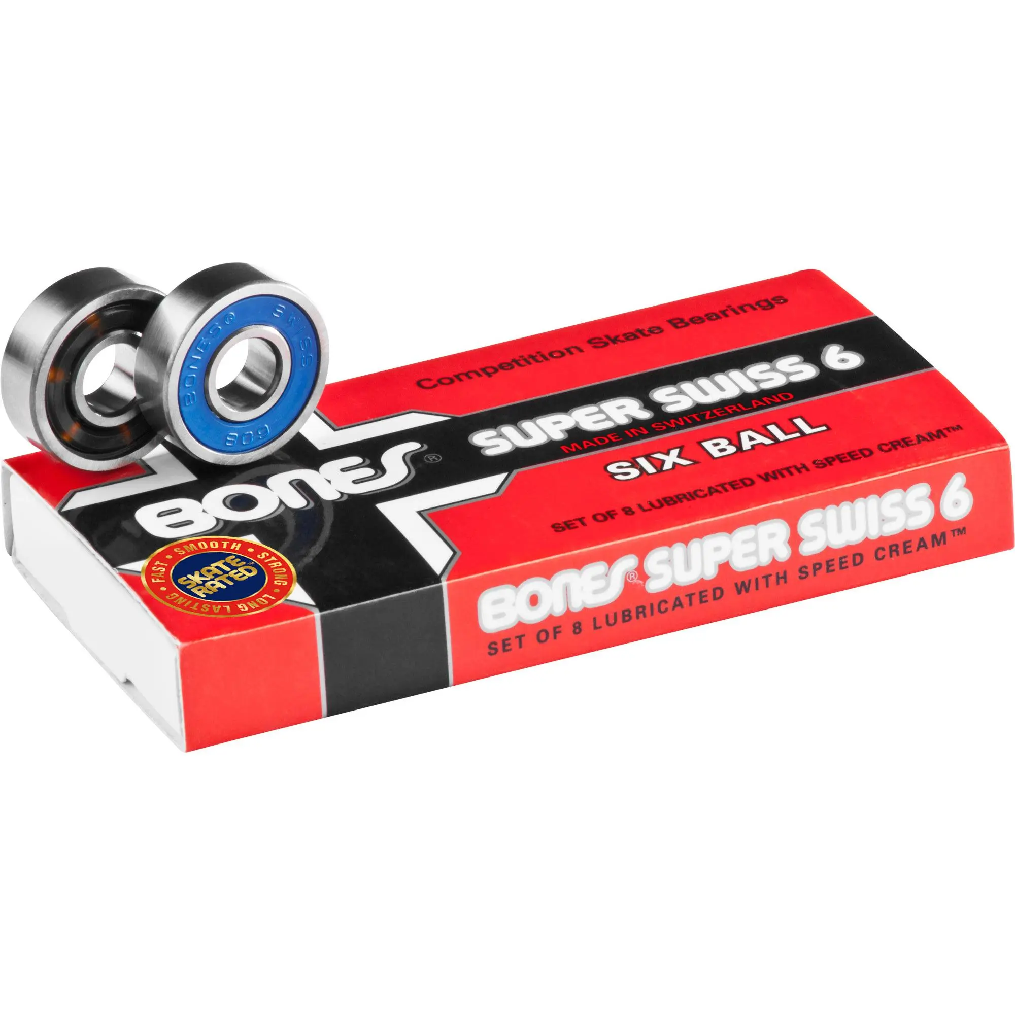 Bones Swiss SUPER 6 Skateboard Bearings