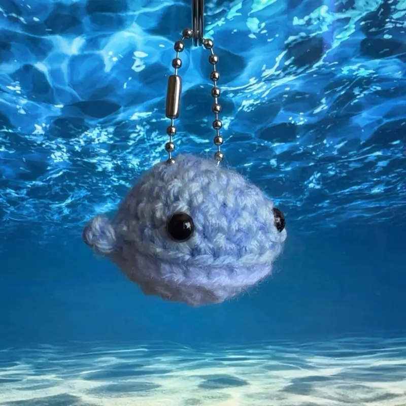 Mini Whale Keychain, Cute Portable Key Accessory for Keys, Bags, Backpacks