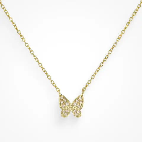 EVRY JEWELS Gold or Silver Plated Women's Hypoallergenic Up, Up & Away Necklace