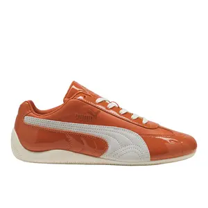 PUMA Mens Speedcat Patent Lace Up Sneakers Shoes Casual - Orange
