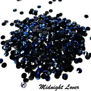 Transparent / Translucent Jelly Rhinestones 1000pcs - 5MM and 4MM sizes- Non-Hotfix flatback Resin AB - SS20, and SS16 - MNLVR