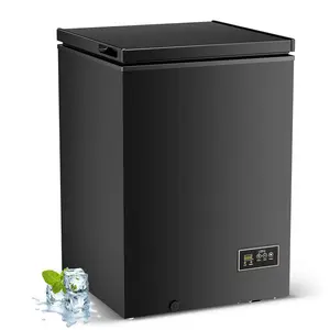 Antarctic Star 3.2 Cu.Ft. Ultra-Low Temp Freezer, -40°F Deep Freeze, Large Capacity 91L, Electronic Adjustable Temp 14~-40℉, Powerful Fast Freezing, High-End Unique Design for Home, Garage, Kitchen, Black