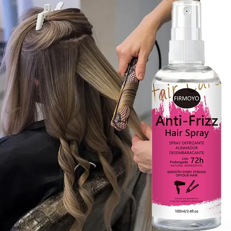 Heat Protection Hair Spray: A keratin-infused, moisturizing, Smoothing hair spray that provides heat protection during blow-drying, reduces heat damage, improves elasticity, suitable for all hair types, and withstands up to 450°F
