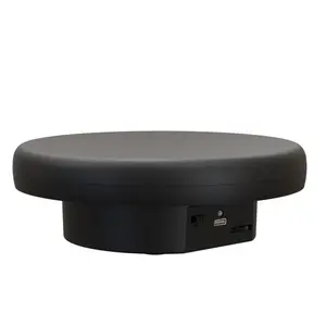Electric Turntable Rotating Display Table, 360° Rotating Display Base, Battery Operated/USB Powered Model Display Live Shooting Display Base