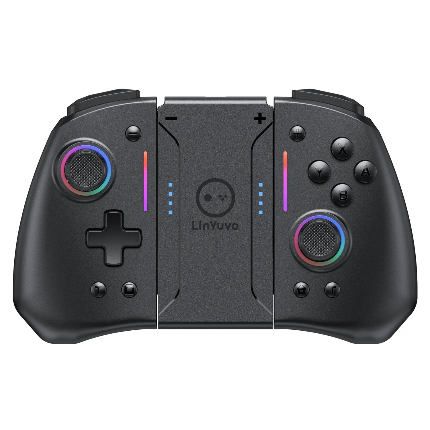 Wireless Controller Gamepad for Switch/switch Lite/switch Oled, RGB Light, Six-Axis Motion Sensing, Dual Motor Vibration, Includes Stand