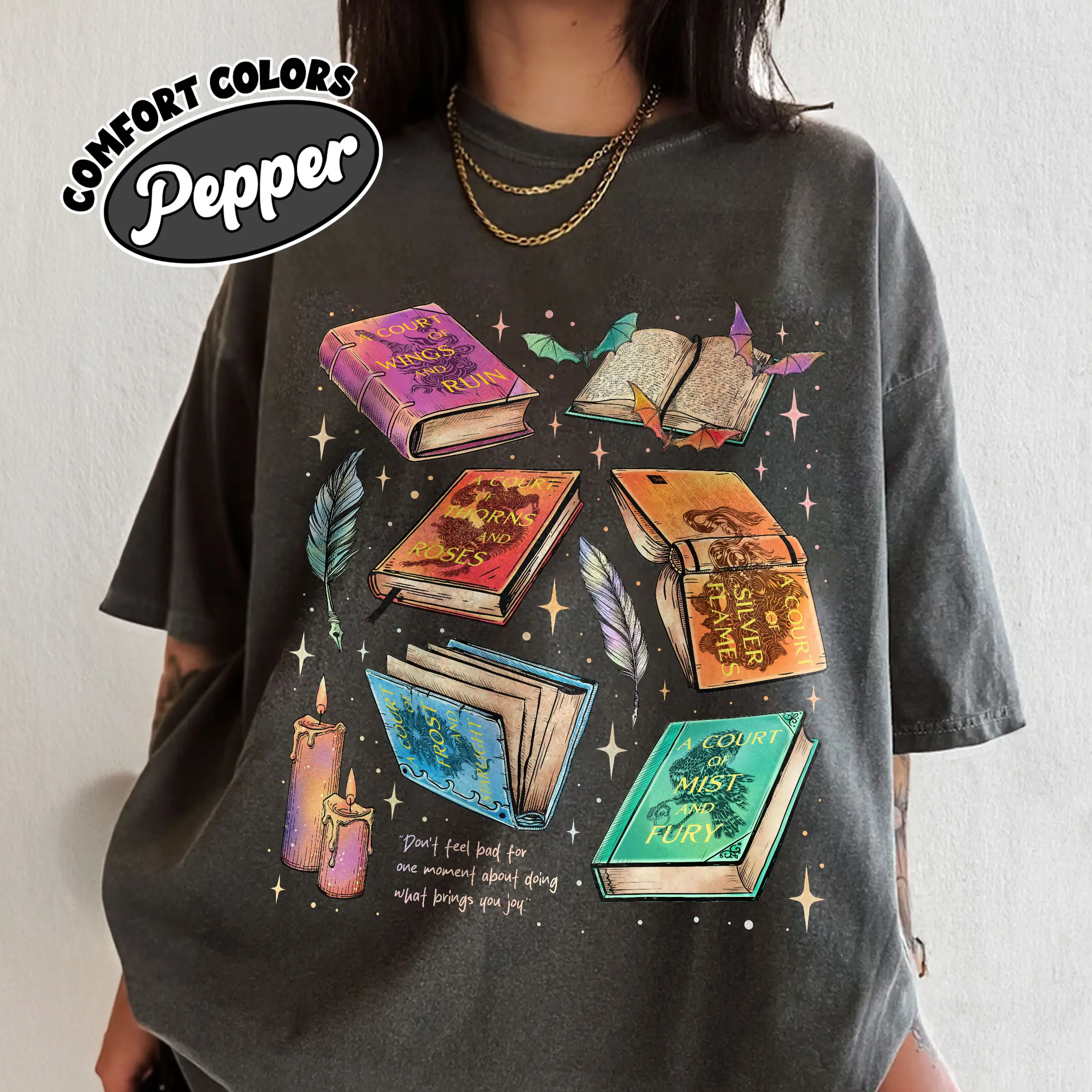 Fan Of ACOTAR Series Comfort Colors Shirt, The Bat Boys Shirt, Velaris Book Lover T Shirt, SJM Inspired Tee, Gift For Bookish Top Womenswear, women's shirts