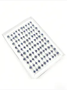 24-Piece ring with exquisite silver strap and classic blue Evil Eye to bring you good luck and ward off negative emotions. Perfect gift for friends, stylish everyday accessories