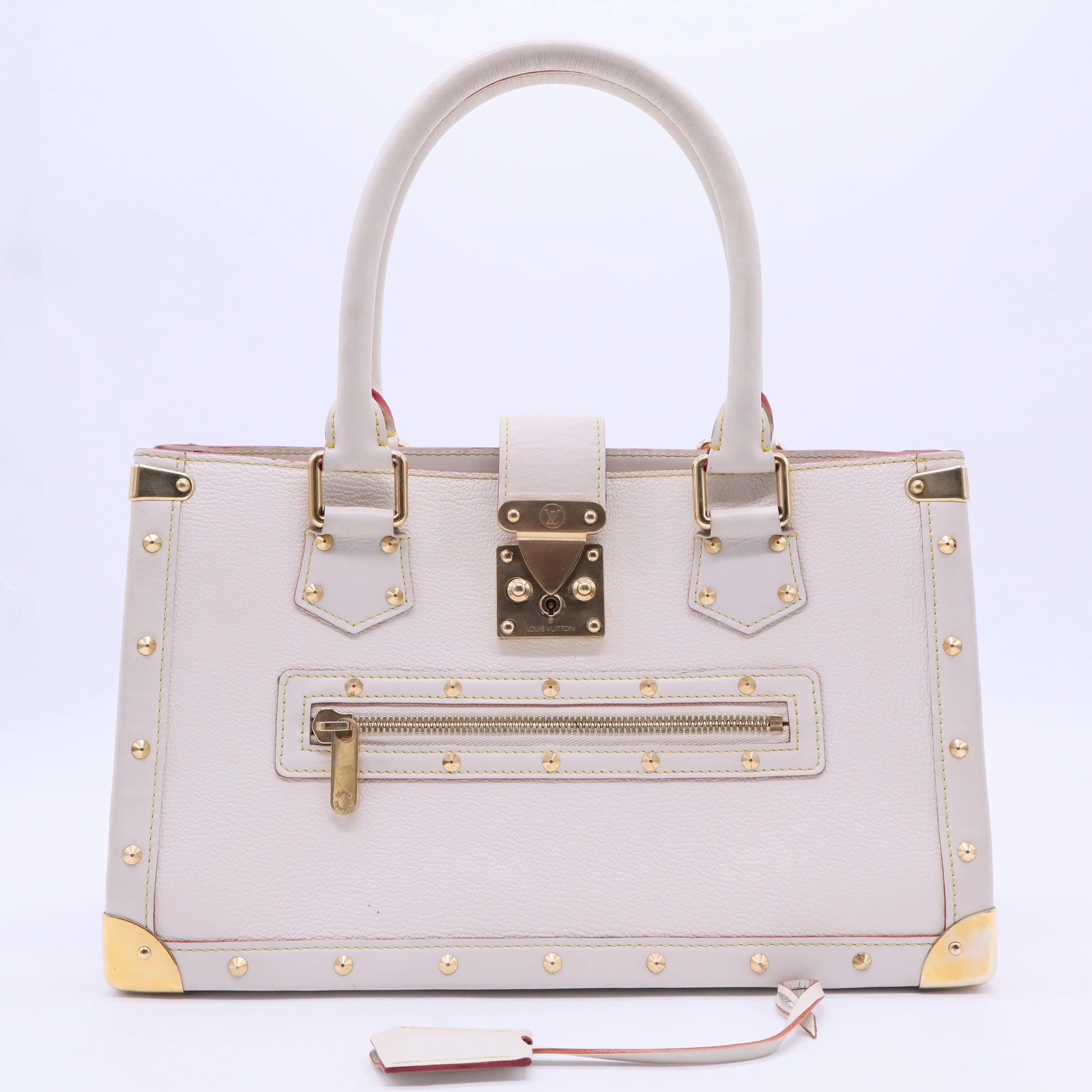 Pre-owned Louis Vuitton Leather Tote Bags White Suhali Le Fabuleux Bag B20261
