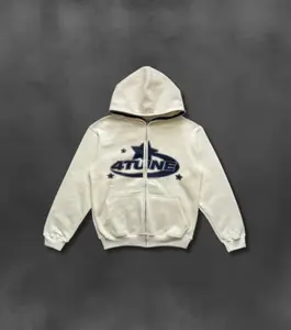 Y2K Full Zip-Up Streetwear Hoodie, 4Tune Hoodie, Unisex Hoodie, Vintage Hoodie, Retro Hoodie, Hip-Hop Hoodie, Star Print Hoodie,