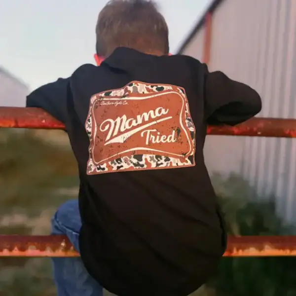 Mama Tried youth and adult shirt, #southernboy clothes, toddler girl shirt, country boy clothes, toddler youth shirt, kids clothing, birthday gift, summer shirt, Family shirt, travel outfit, vacation outfit