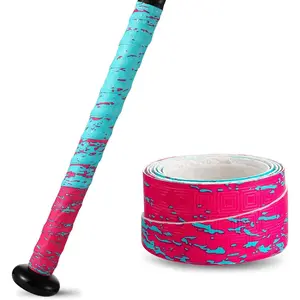 1.1mm Bat Grip Tape, Greek Key Double-Stamping Textured, Baseball & Softball Bat Tape for All-Weather Performance, Non-Slip, Precut for Easy Install