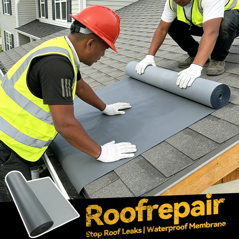 Roof Repair sealant Tape 39IN/19IN Heavy-Duty Waterproof Self-Adhesive Leak Barrier for RV Roofs Agricultural Sheds & Concrete Floors UV-Stable Flexible No-Tool Installation summervibes