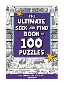 Ultimate Seek & Find Activity Book for Kids, Soft Cover, 100 Puzzles with 1000 Hidden Objects