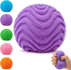 Soft & Squishy Plush Ball Fidgets Squishies - Squishies Slow Rising Memory Foam Fidget Toy, Squeezable Tactile Stress Reliever, Moldable Party Bag Gift for Festive Occasions