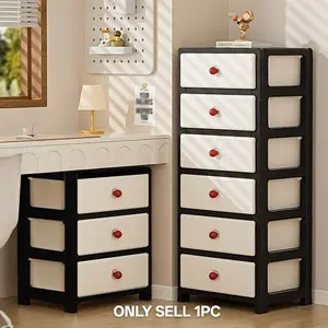 Multi-layer storage drawer cart with wheels, modern and simple office storage cabinet, multi-functional home storage cabinet, office supplies and document organizer, suitable for offices, homes, bedrooms, and living rooms