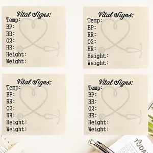 Nursing Notepad Set (1/2/4pcs), Physiological Indicator Logbook, Patient Health Check List, Portable Medical Monitor Notebooks