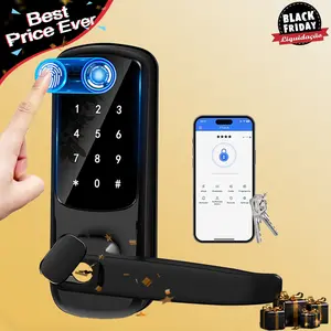 Valentine's Day Gift EUERTE 5 in 1 Smart Door Lock with Handle, Digital Display, Keyless Entry, Suitable for Hotels, Offices, Homes, Room Accessories & Gifts Springtok FathersDayGift