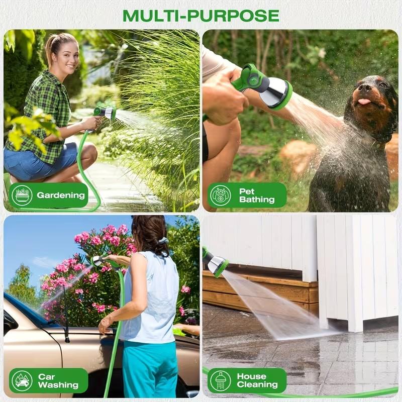 Lightweight garden hose,Durable Expandable Water Hose with 7 Spray Modes for Pet Bathing & Patio Cleaning，High pressure expandable hose,  Lawn irrigation hose,25FT Expandable garden hose. #OutdoorEssentials #CarWashHose graduation gift outdoor decor