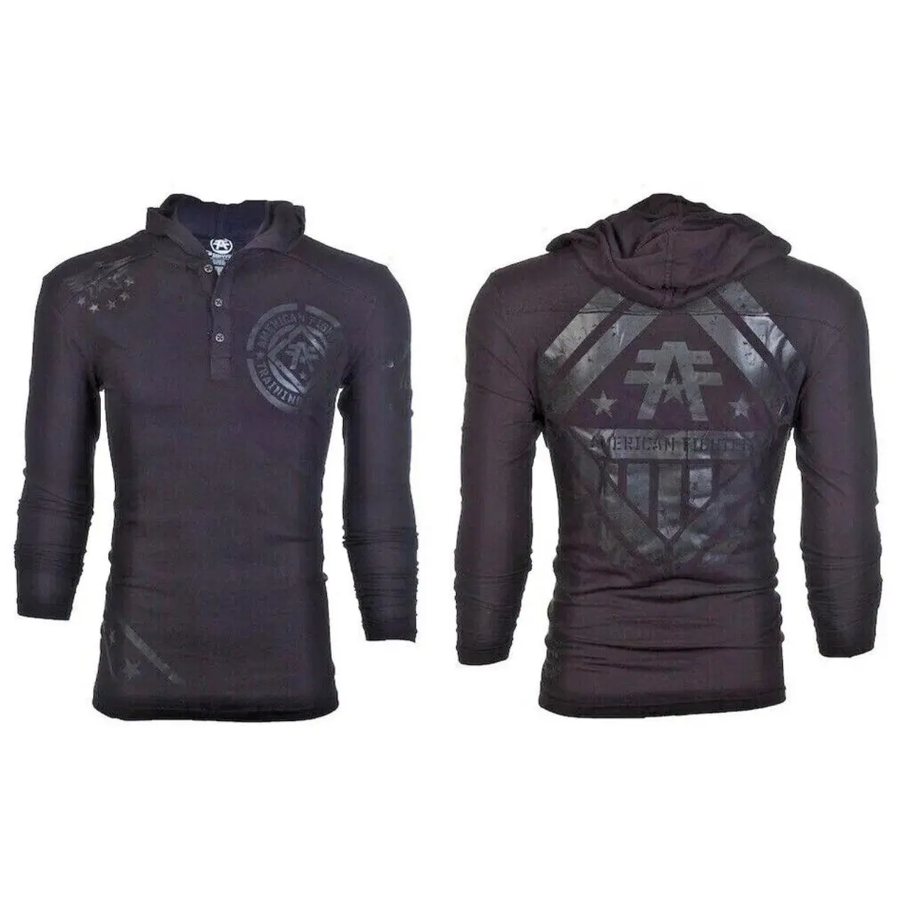 American Fighter Averett Men's m Graphic Print Pullover Hoodie - 100% Cotton Long Sleeve Long Length Hooded Top, All Season Men's Hoodies, Casual, Cold Wash Safe, Standard Sizes, Refer To Sizing Chart