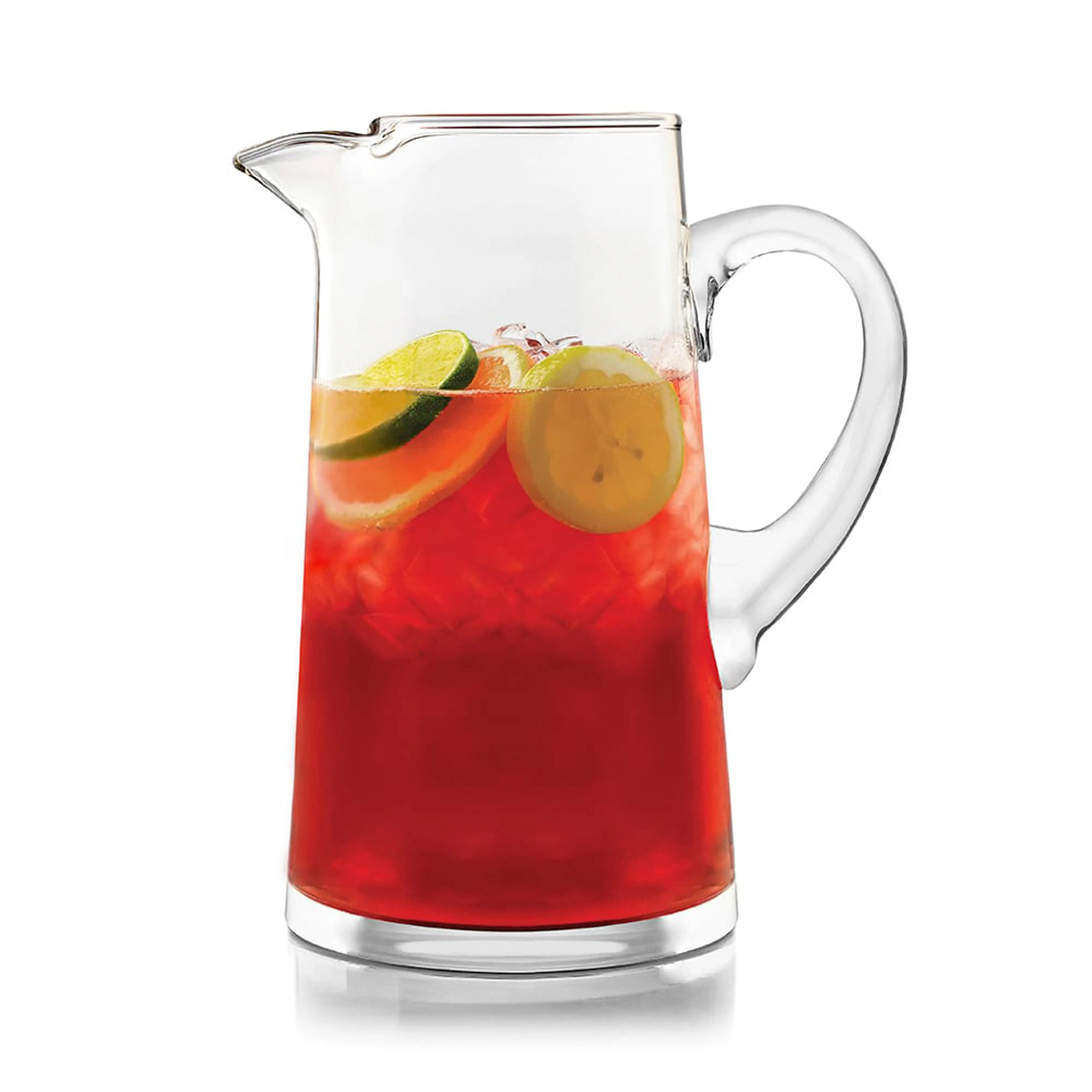 Libbey Cantina Clear Glass Pitcher, 90 Oz, Modern, Elegant Glass Pitcher for Cocktails, Iced Tea & More, Handblown Beverage Serveware for Parties