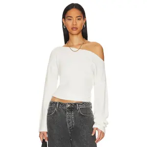 Lovers and Friends Alayah Off Shoulder Sweater in White
