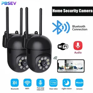 PBSEV 1080P HD Panoramic Home Security Camera, Upgraded 3MP Smart Pan/Tilt Cam with Color Night Vision, Human Motion Detection & Two-Way Audio, 24/7 Recording for Home Baby/Pet Monitor Protection