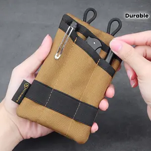 Ultra Thin Mini Tool Storage Bag, Tool Pouch, Compact EDC Pocket, Suitable for Flashlights, Cards, Keys - Ideal Gift for Daily Use and Special Occasions