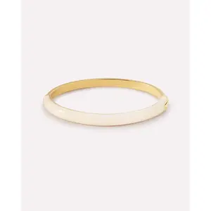 Gold Bangle Bracelet - Brynley White