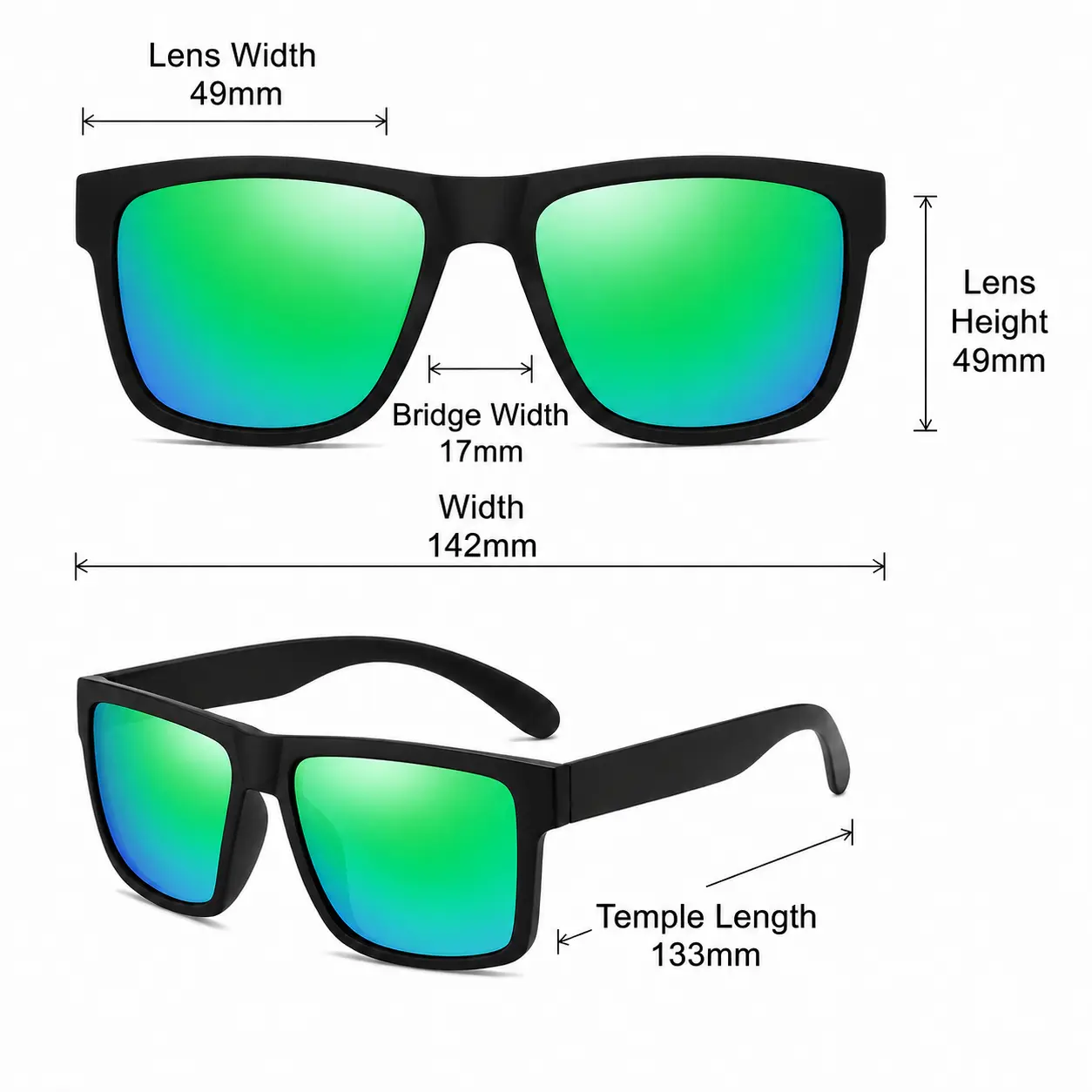 Sporty Square Sunglasses for Men and Women, Modern Black Frame with Pink Mirrored Lens - Chic UV Blocking Shades for Driving & Beach Travel, Chic Sunglasses, Fashion Sunglasses