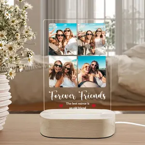 Custom Best Friend Photo Gift, Personalized Besties Plaque, Besties Frame Acrylic Plaque, Long Distance Friendship