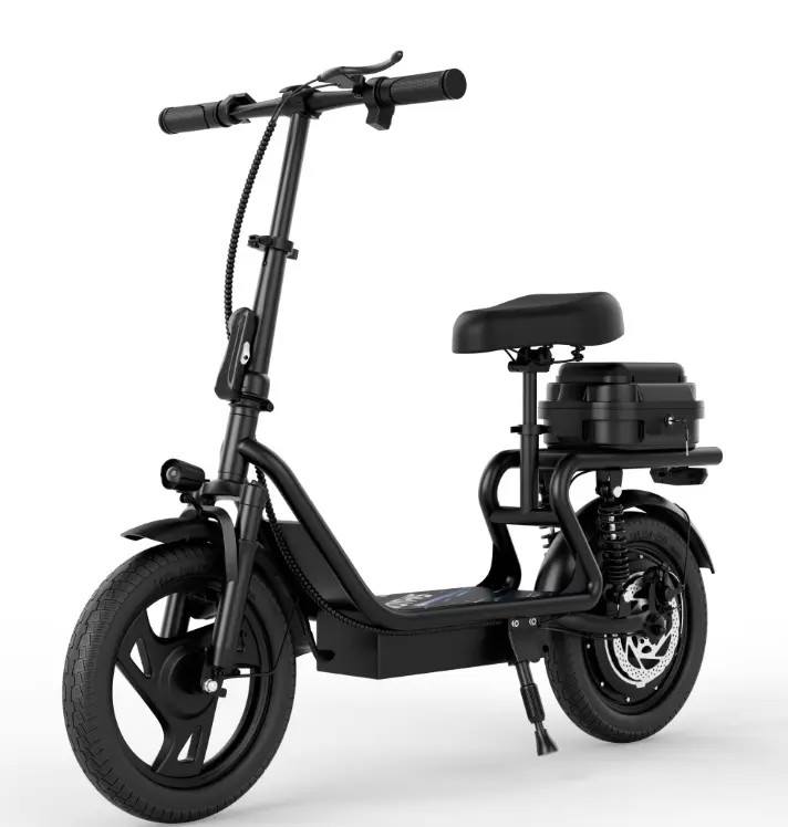 Folding Electric Scooter with Rear Basket - 48V 22.5Ah Battery, 22MPH High Speed Scooter, 21-27 Mi Range, Smart Urban Commuter Escooter, Folding Scooter
