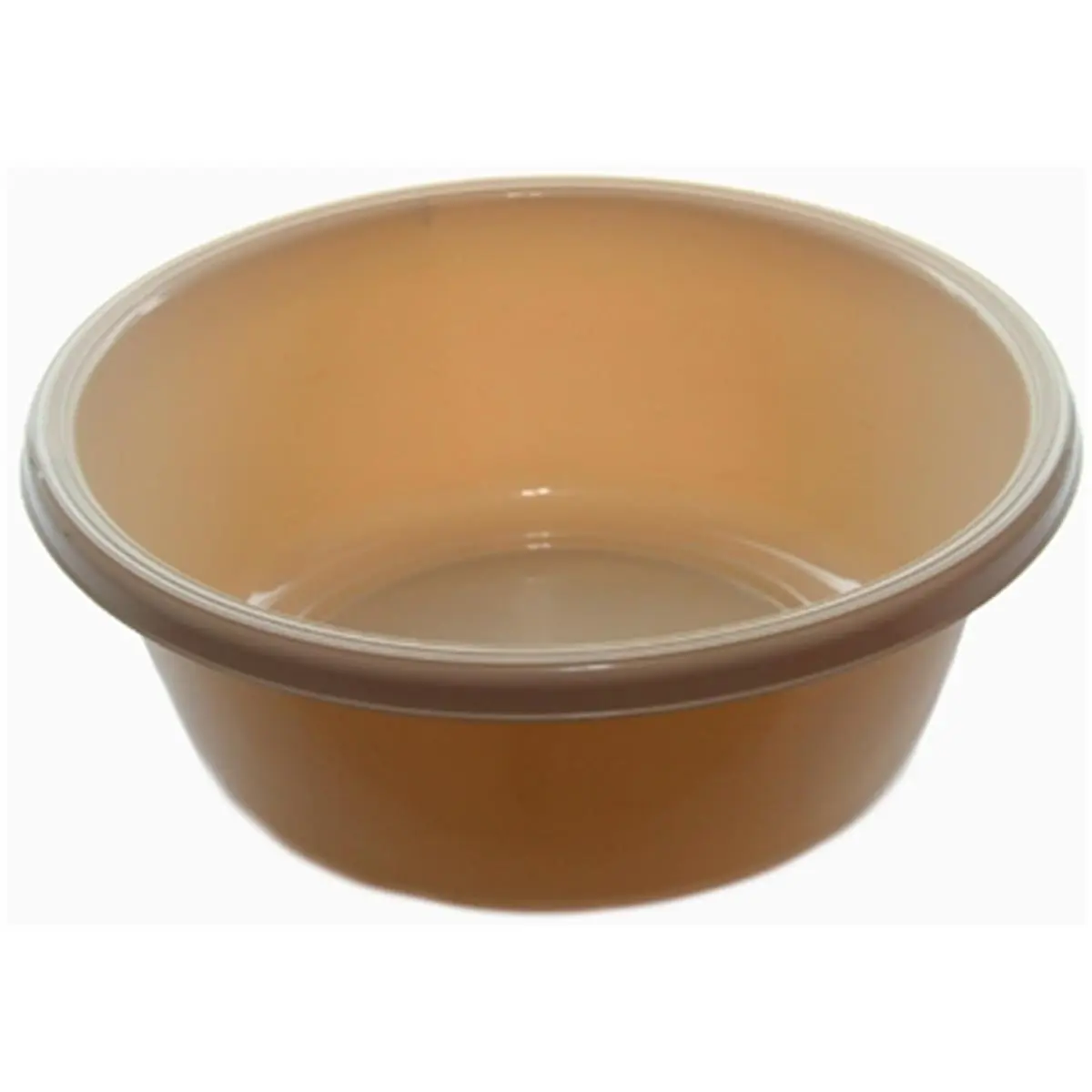 212 MAIN Round Plastic Wash Basin Pack - Beige Multi-Use Household Laundry Pail for Reptile & Amphibian Cleaning, Outdoors Use