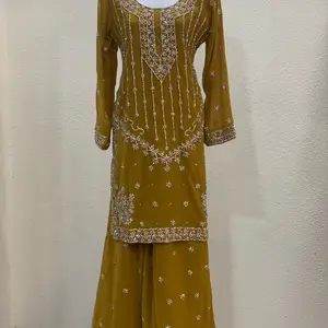 Palazzo Suit with Heavy Stone Work Free Size 38 to 44 for Reception Cocktail Night and Festive Celebrations