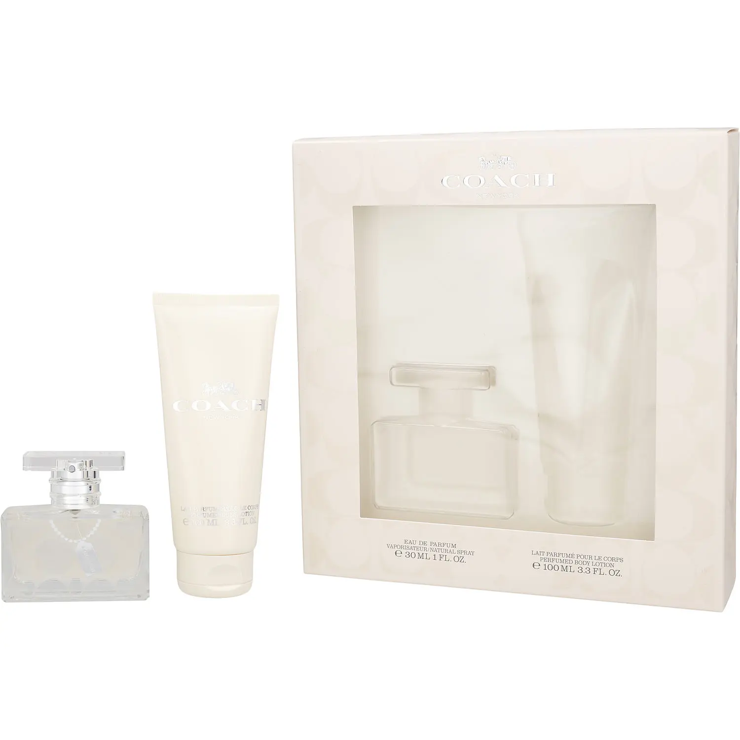 Coach Signature Set-Eau De Parfum Spray 1 Oz & Body Lotion 3.3 Oz For Women