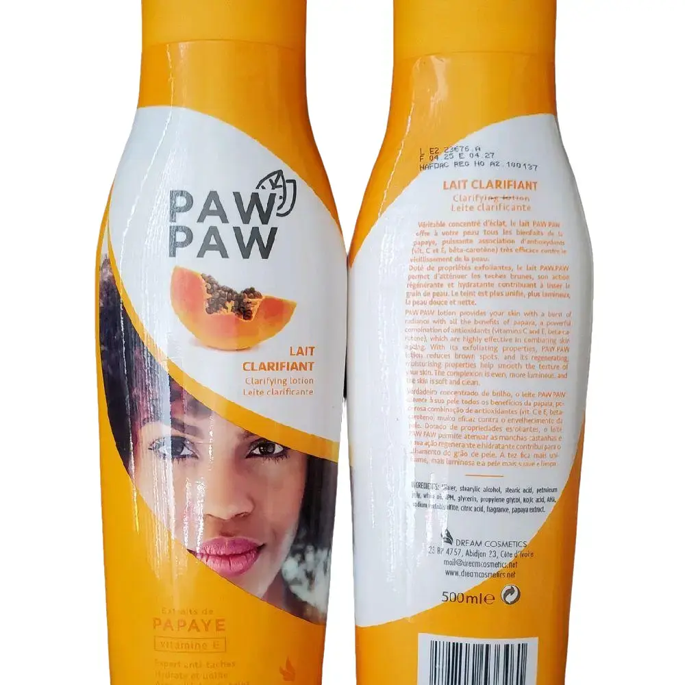 Paw Paw Natural Formula for Skin Care - Effective Treatment for All Skin Types Lotion with Papaye Extract - Clarifying Lotion