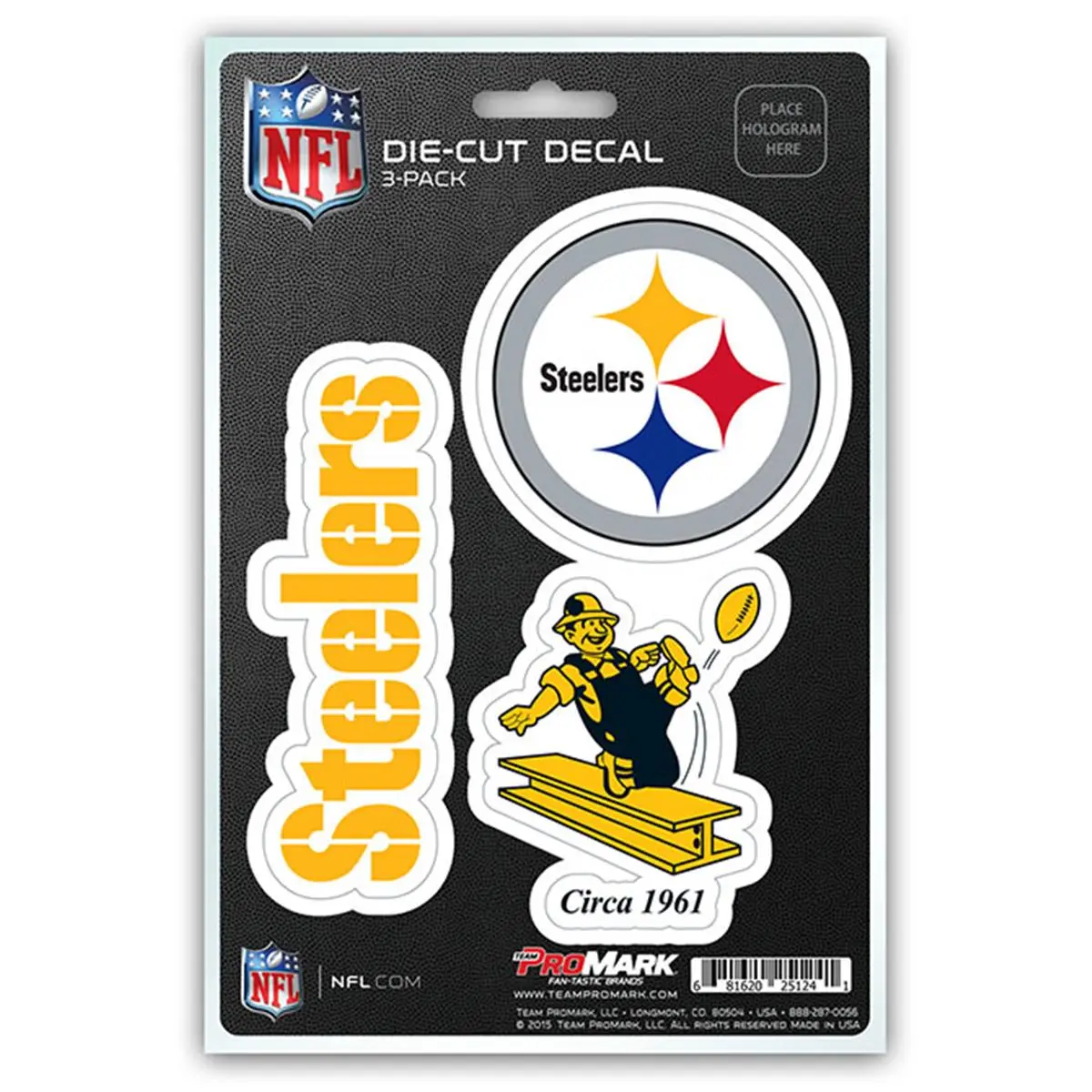 PROMARK 212 MAIN 3-Pack Adhesive Vinyl Decals - Die-Cut Art, Invisible Print, Cutting Die Compatibility, Team Logos & Wordmark Options for DIY Scrapbooking & Stamping Projects