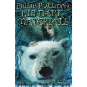 USED Book - His Dark Materials Omnibus (The Golden Compass; The Subtle Knife; The Amber Spyglass) by Philip Pullman (Paperback) - english