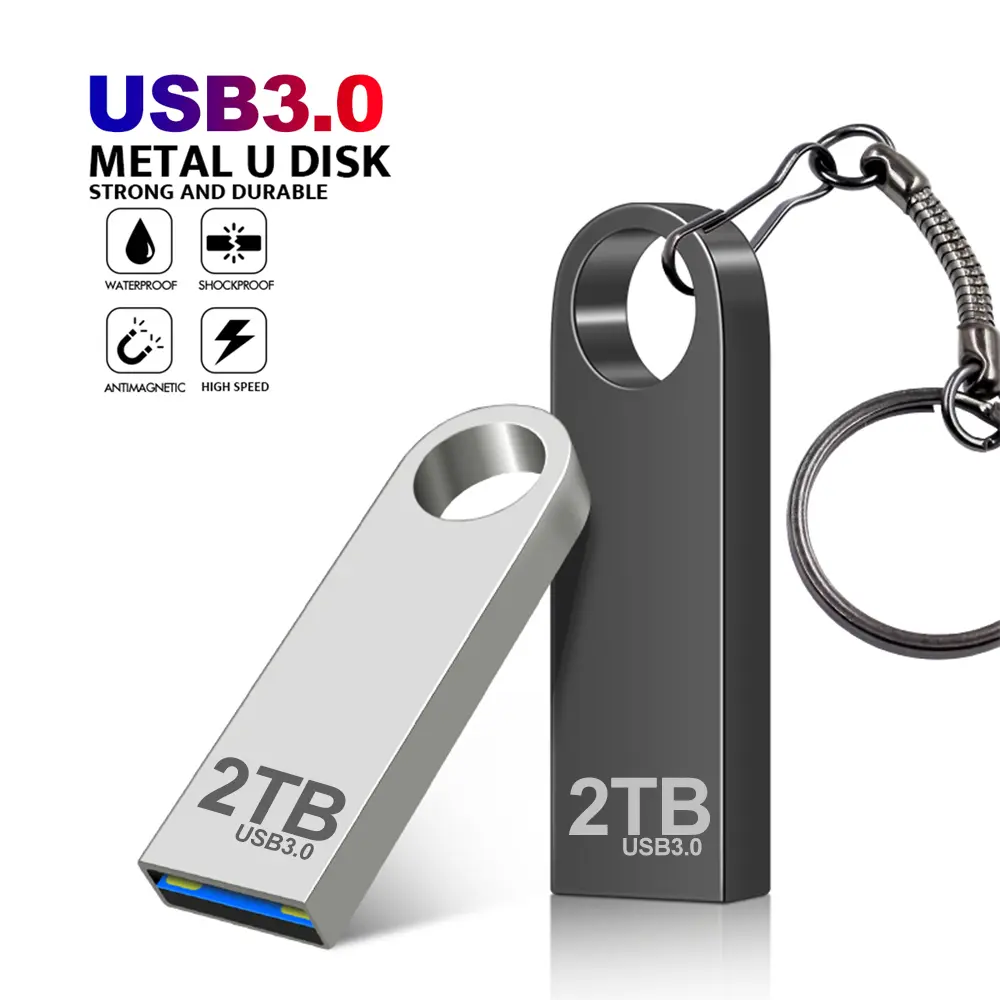 Metal Pen Drive 2TB Cle Usb Flash Drives 1TB High Speed Pendrive 512TB 128GB Memoria Usb 3.