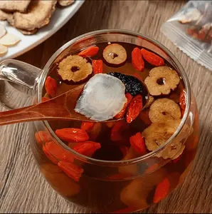 Ginseng Five Treasures Tea - Kidney Tea Wubao Tea, Kidney Cleanse Tea Ginseng Six Treasures Tea, Ginseng Red Date Natural Chinese Herbal Tea Bags for Men Women Organic