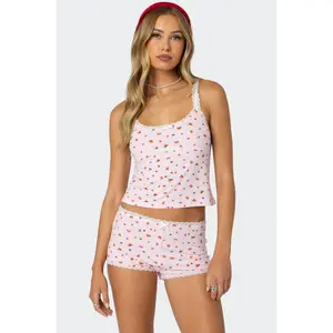 Strawberry Girl Printed Tank Top